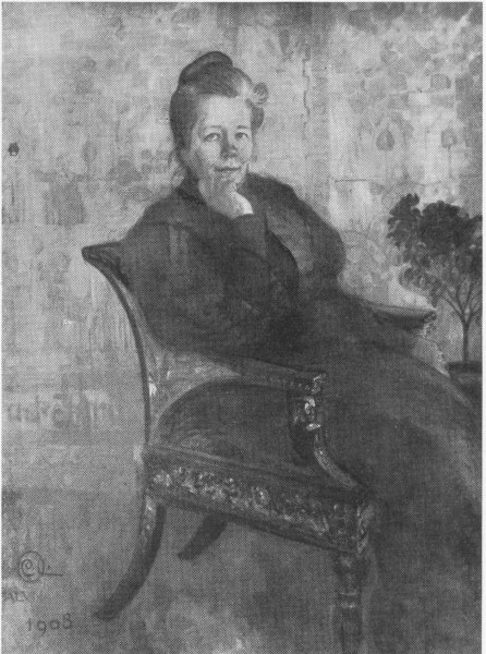 Selma Lagerlöf 1908, Maler: Carl Larsson